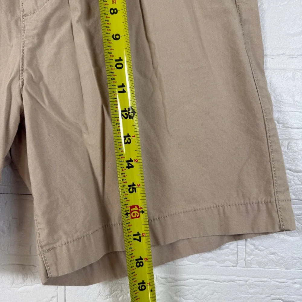 H&M Pull On Shorts Mens Small Khaki Regular Fit Drawstring Chino Casual
